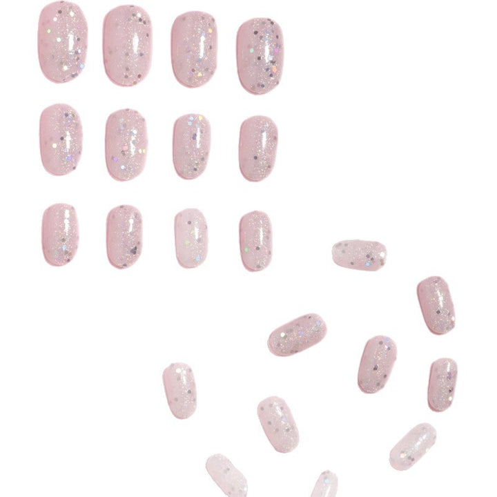 Glamouröser Glitzer Press-On Nagelset Karnz