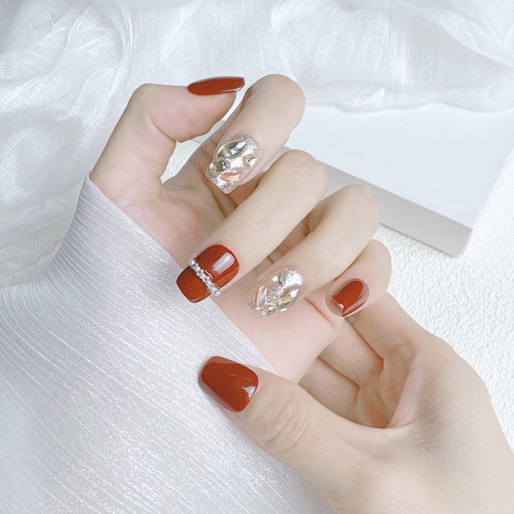 Handgemachtes Press-On Nagelset Karnz