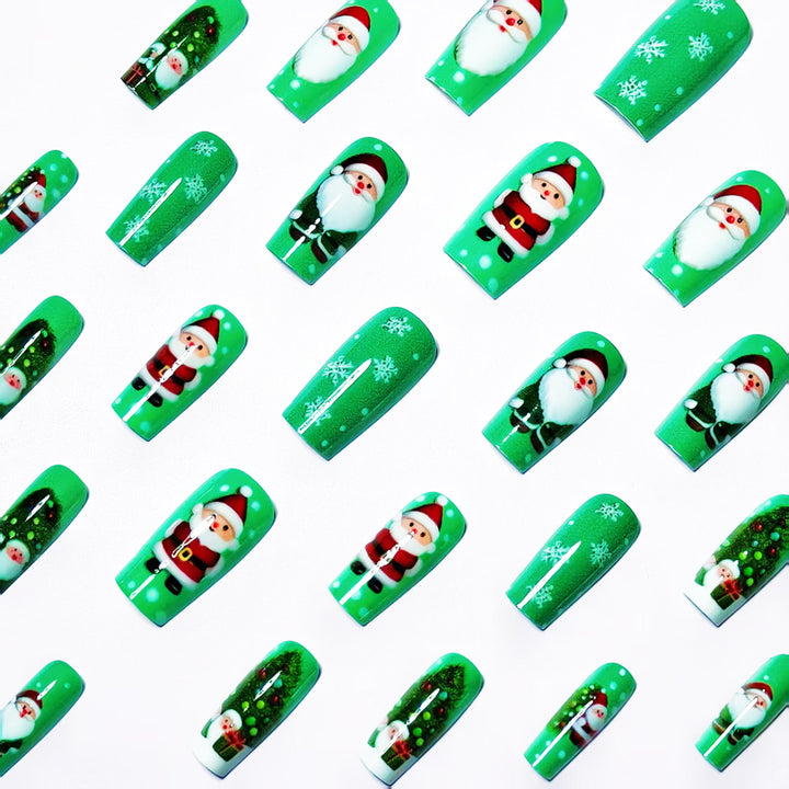 Kunstnägel mit Weihnachtsmotiv Karnz