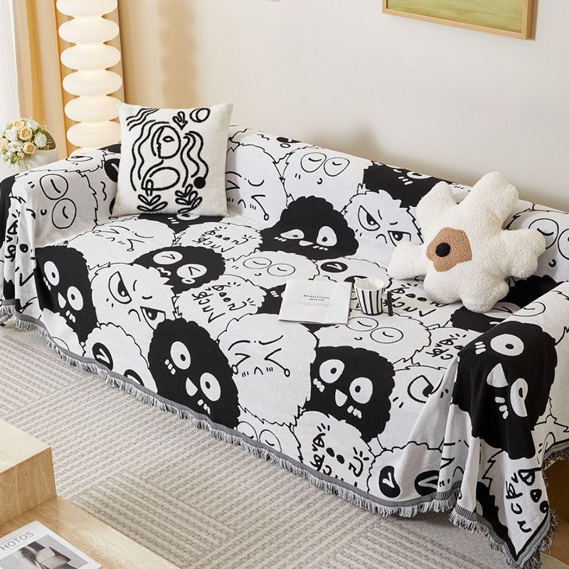 Elegante geometrische Muster-Wurfdecke