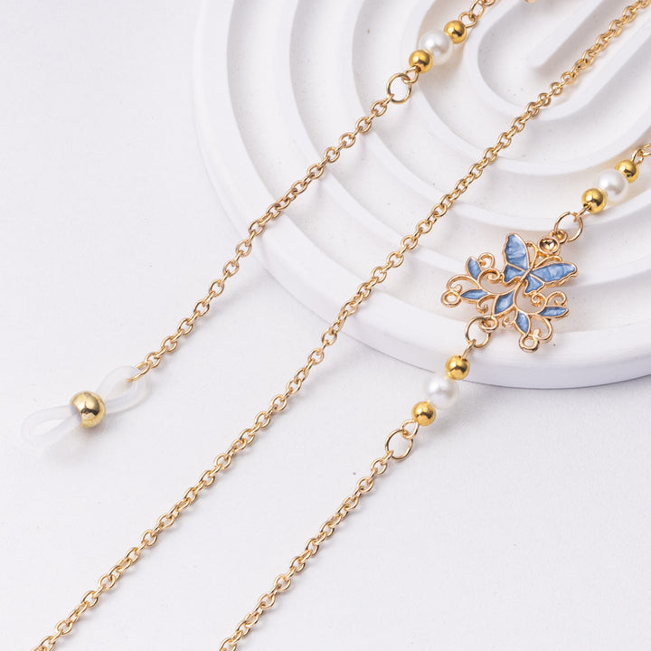 Zarte florale Brillenketten Karnz