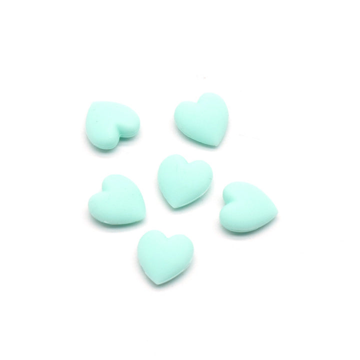 Dekorative Herzförmige Gummi Charms Karnz