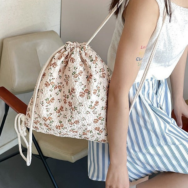 Blumen-Schnur-Rucksack