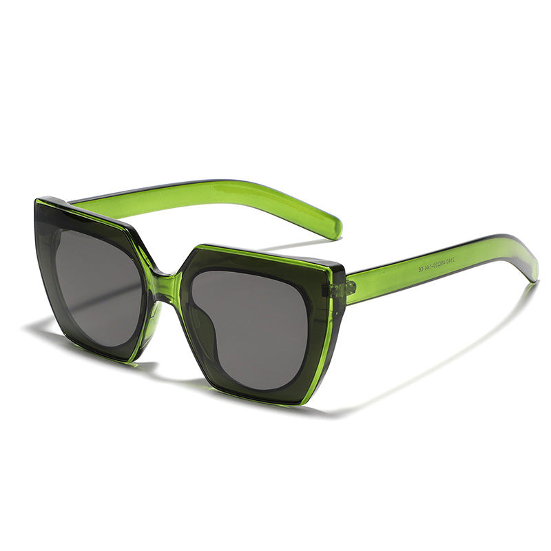Damen großzügige quadratische Sonnenbrille mit stilvollem Design Karnz
