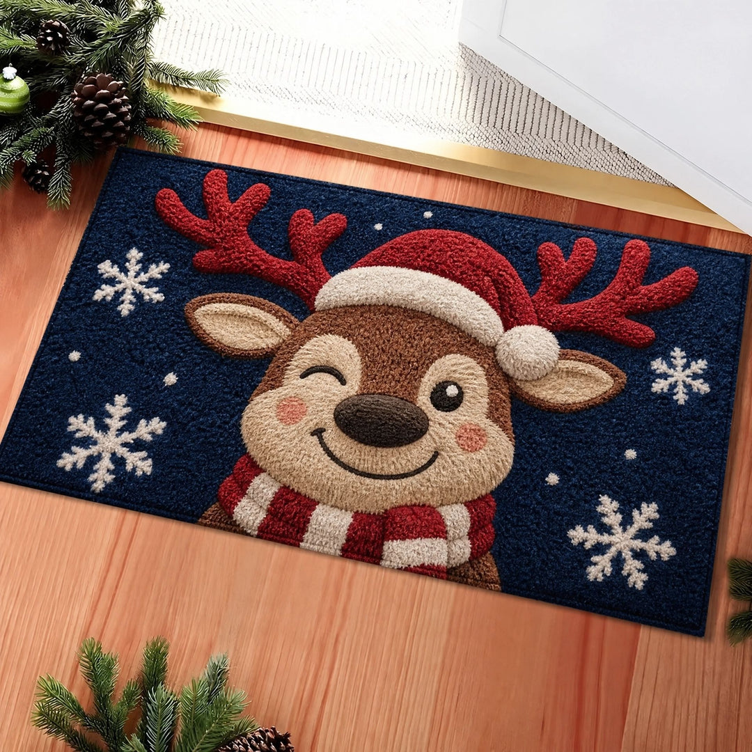 Festliche Weihnachtsfigur Fußmatte Karnz