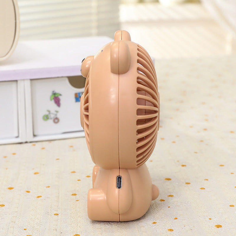 Damen Tragbarer USB Handventilator im niedlichen Bärendesign Karnz