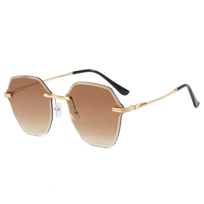 Damen modische Sonnenbrille im luxuriösen Achteckdesign Karnz