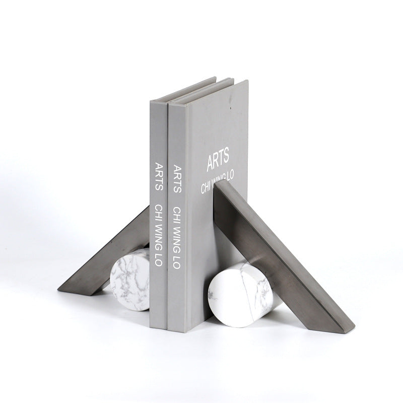 Moderne Geometrische Metall Buchstützen