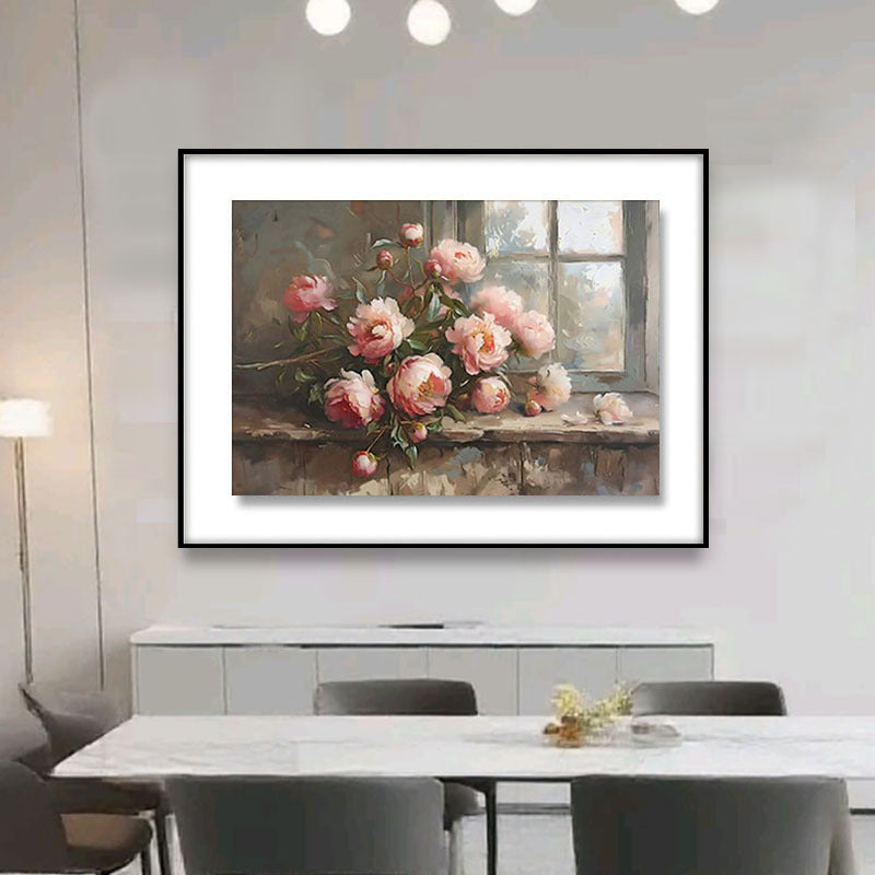 Vintage Blumen Leinwand Wandkunst