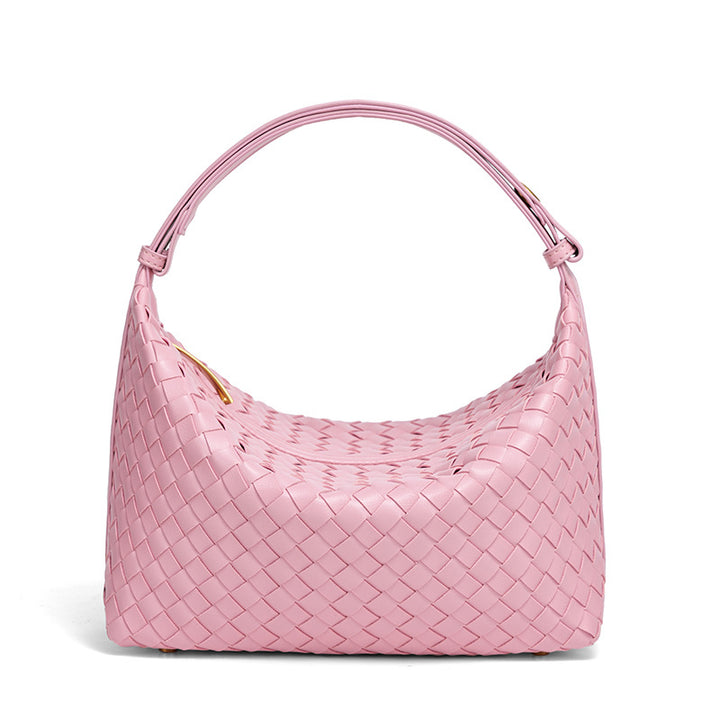 Geflochtene Vegane Leder Schultertasche Karnz