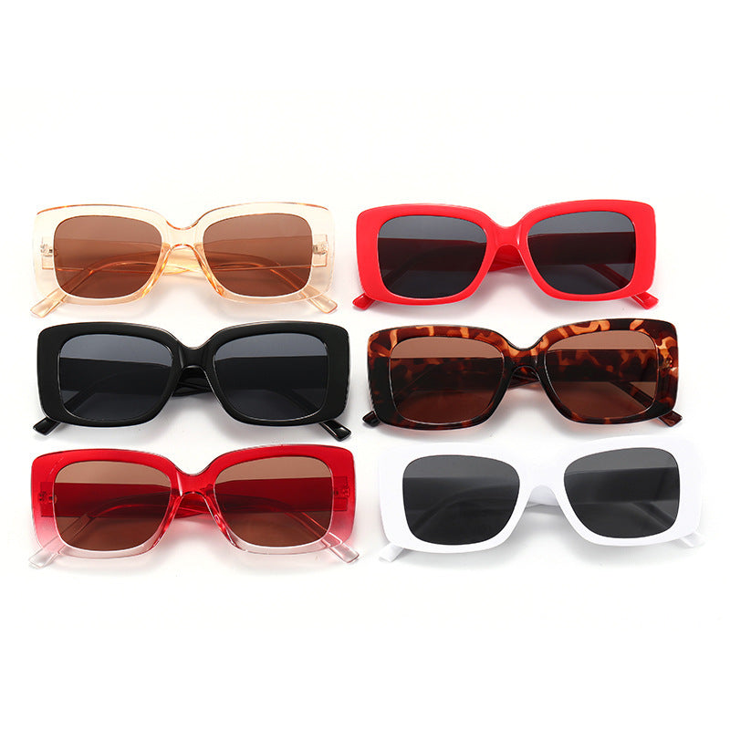 Damen Stilvolle Quadrat-Sonnenbrille Karnz