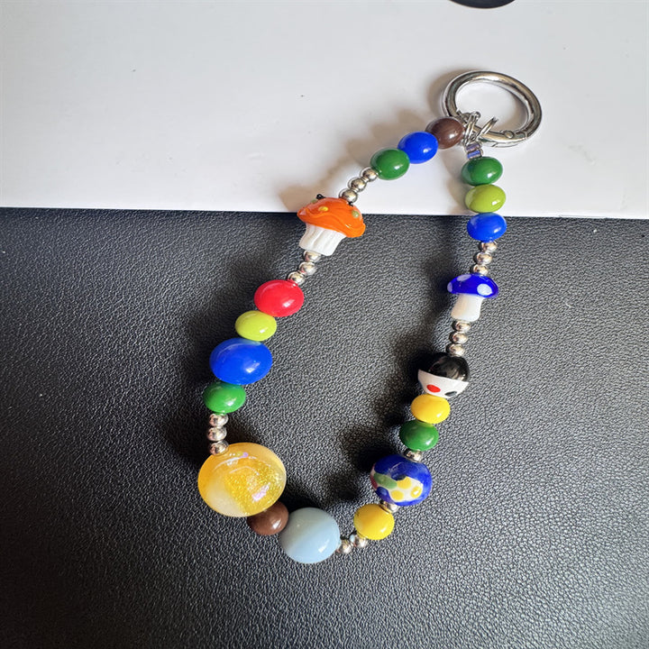 Buntes Perlen Charm Schlüsselanhänger Karnz 1790136000