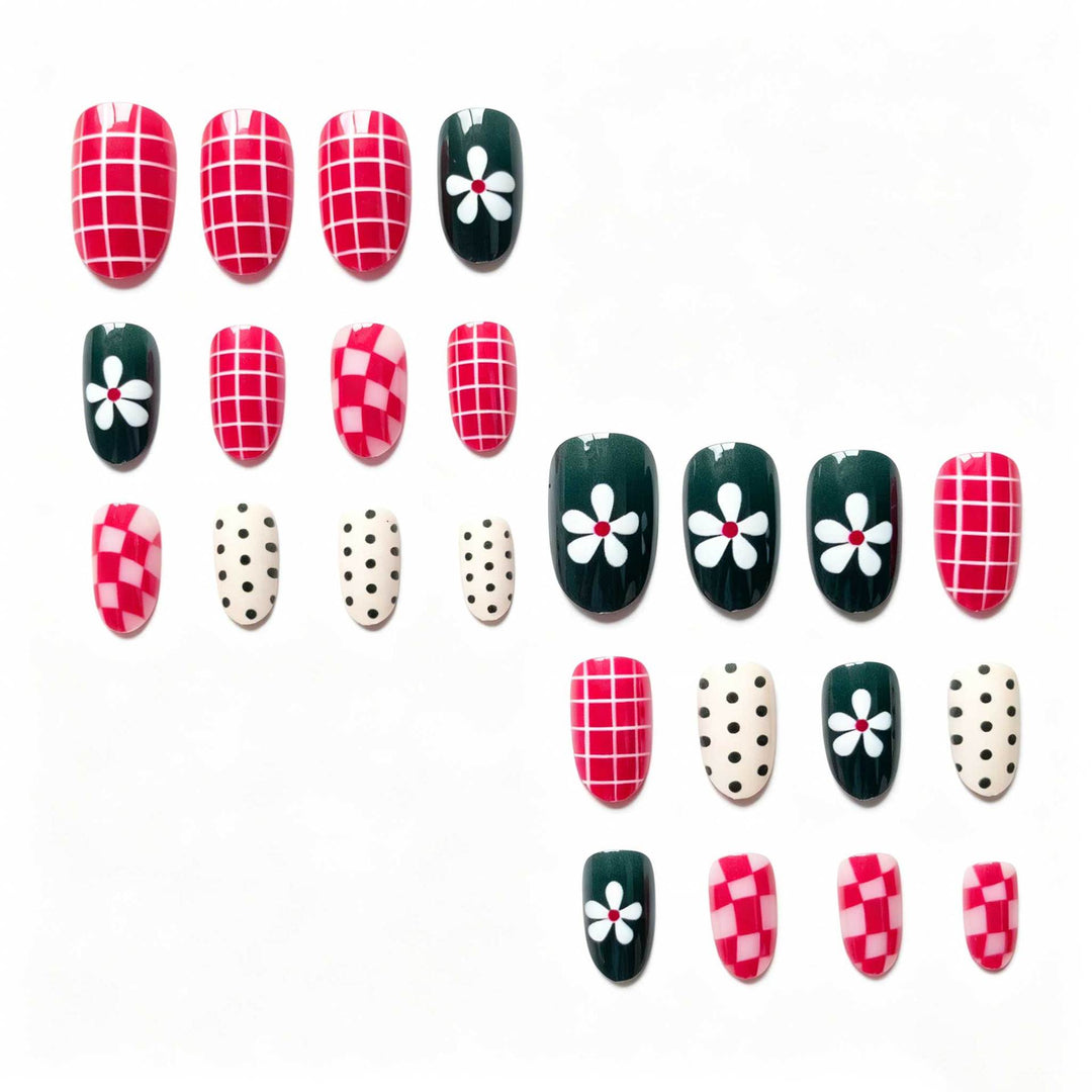 Künstlerisches Multi-Muster Nagelkunst-Set
