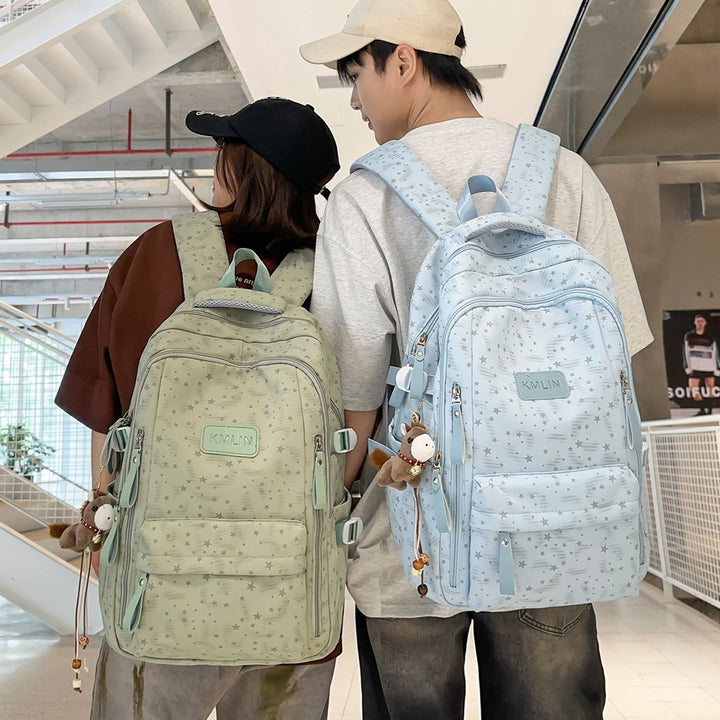 Stylische Multi-Taschen Stern-beschmückte Rucksack Karnz