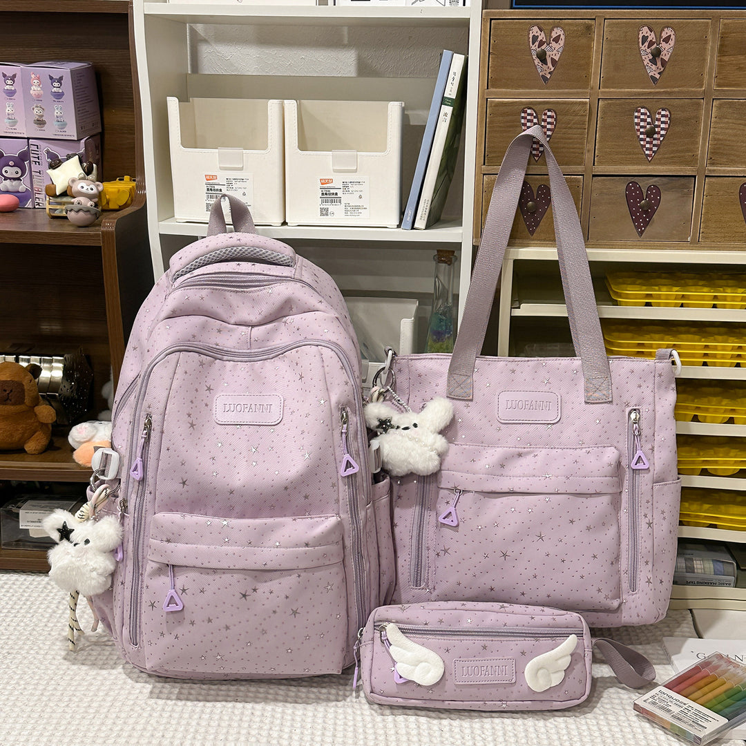 Stern-gedruckter Multi-Taschen Rucksack Karnz