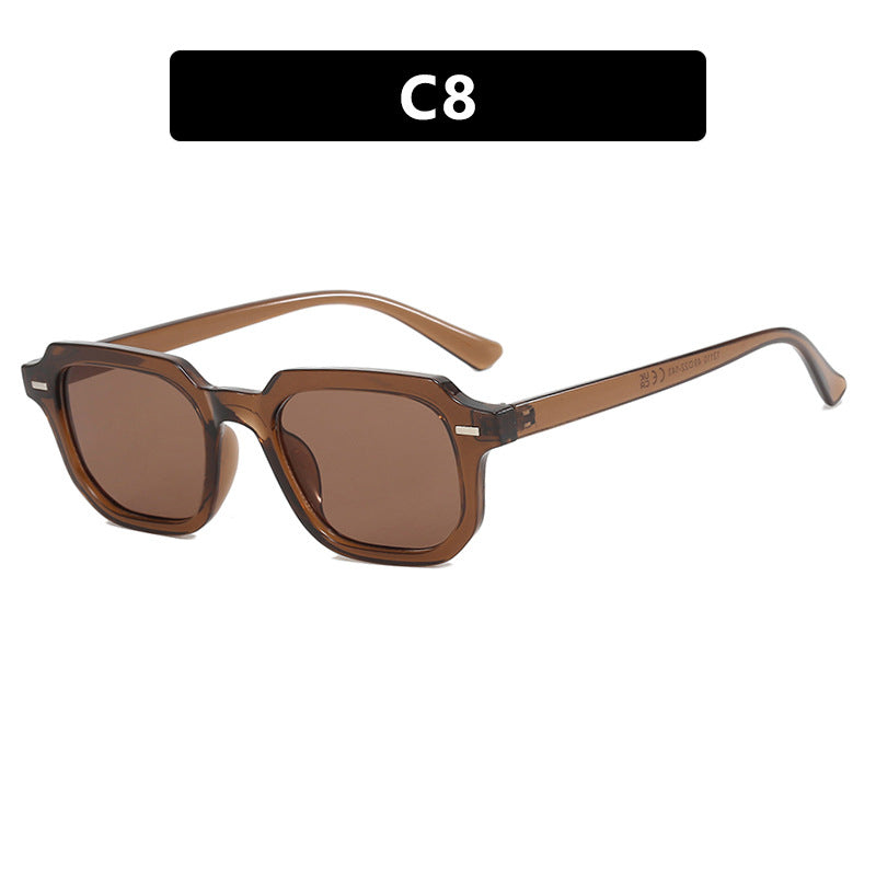 Damen quadratische Sonnenbrille mit stilvoller Rahmenstruktur und UV-Schutz Karnz