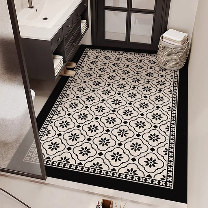 Mosaikmuster Badezimmerteppich