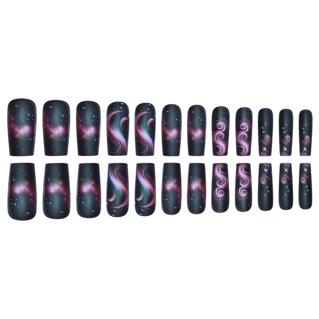 Galaxy-Themed Press-On Nail Extensions Karnz