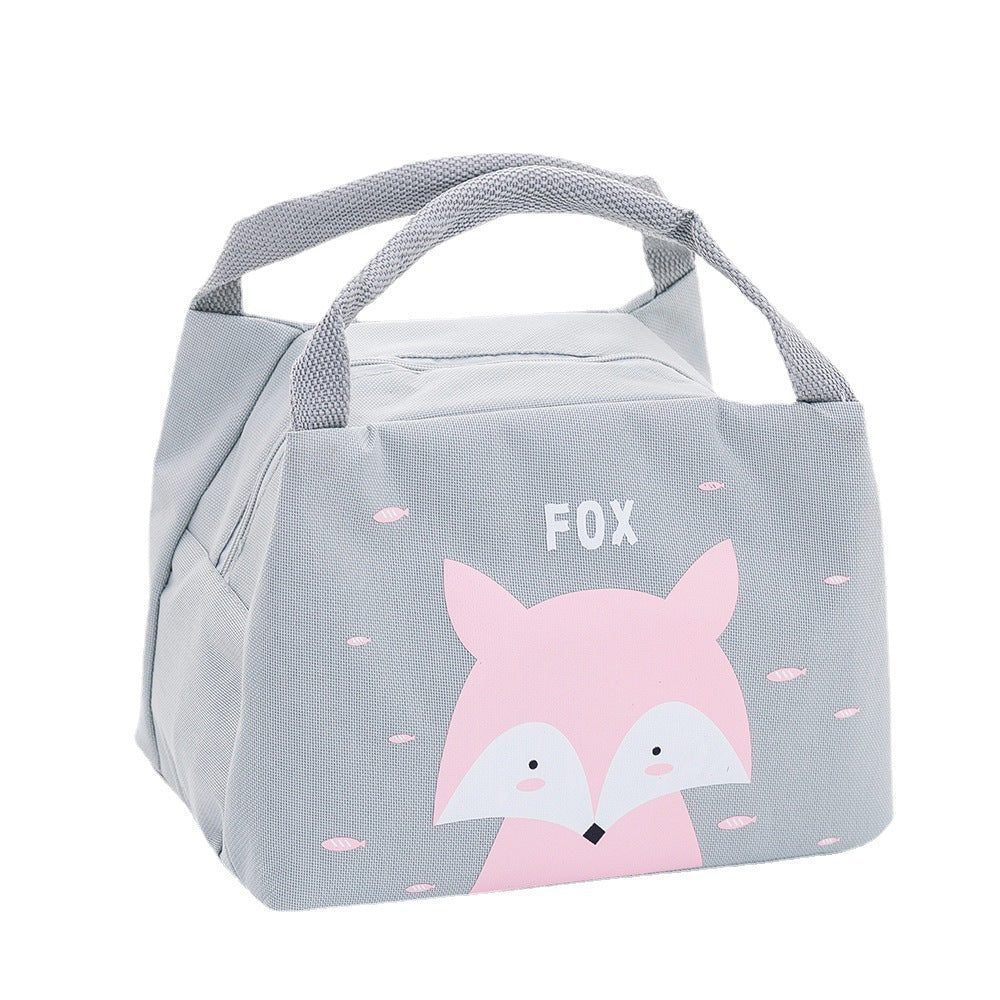 Isolierte Lunchbox-Tasche mit süßem Fuchsdesign