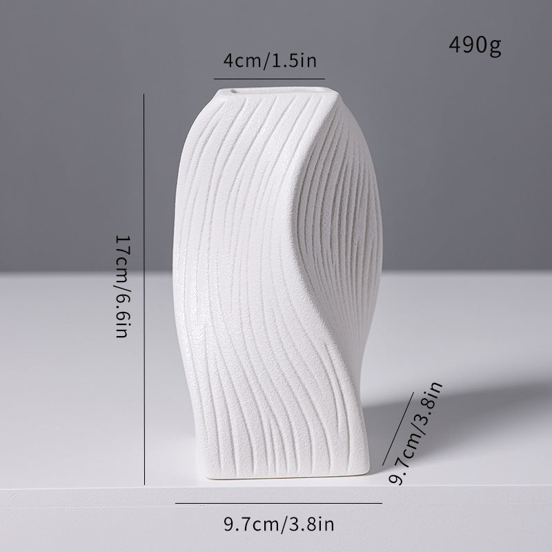Moderne abstrakte skulpturale Vase Karnz