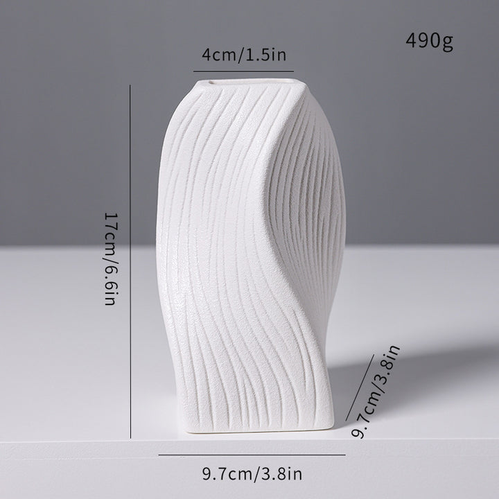 Moderne abstrakte skulpturale Vase Karnz