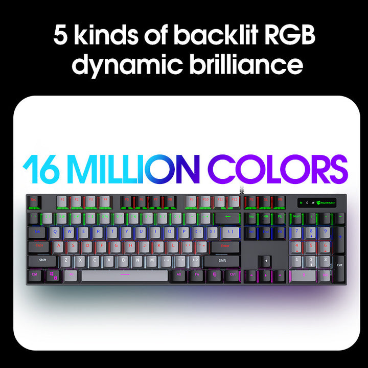 Ergonomische RGB Mechanische Gaming-Tastatur Karnz