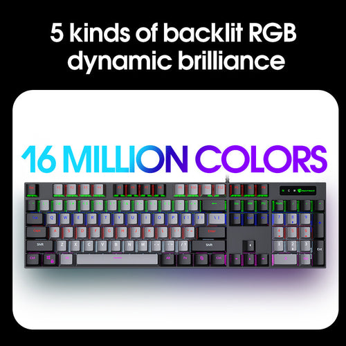 Ergonomische RGB Mechanische Gaming-Tastatur Karnz