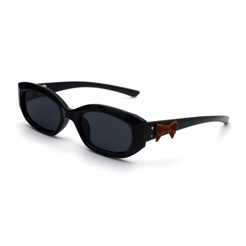 Trendy Cat-Eye Sonnenbrille mit adorabler Teddy-Bären-Akzent Karnz