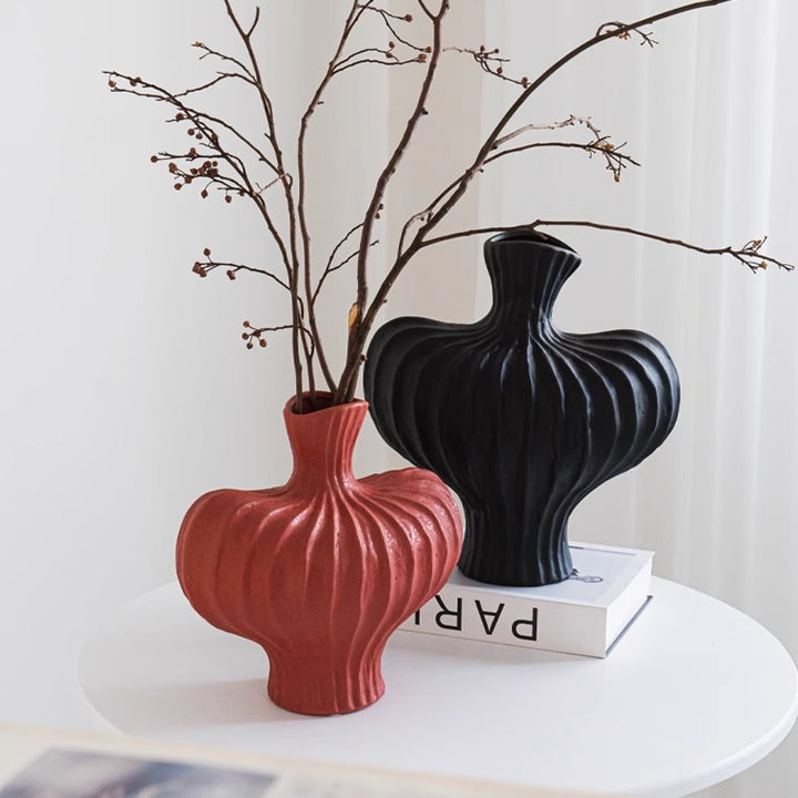 Stilvolle Keramikkunst Vase Karnz