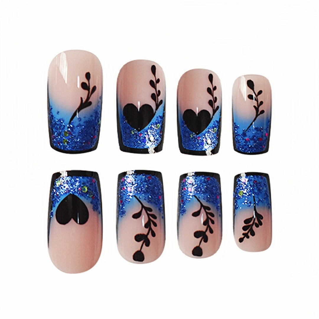 Künstlerische Gradient Press-On Nagelverlängerungen Karnz