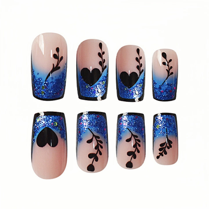Künstlerische Gradient Press-On Nagelverlängerungen Karnz