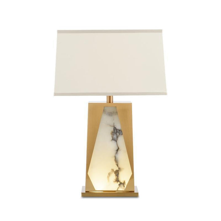 Dekorative Tischlampe mit elegantem Alabasterdesign