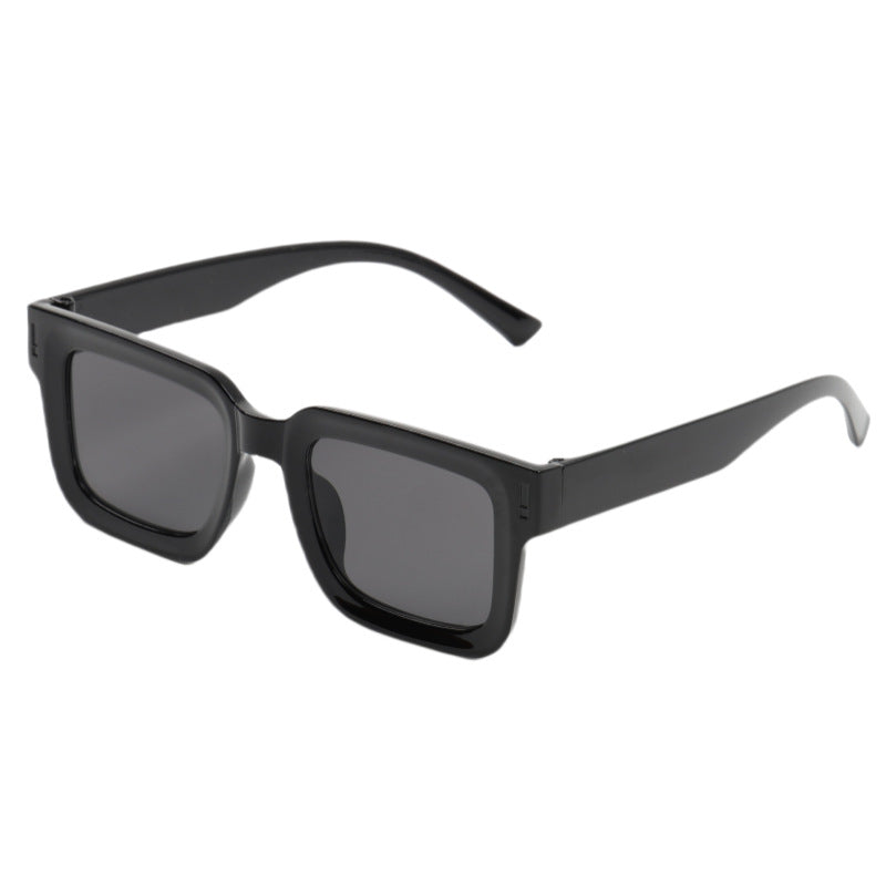 Damen Modische quadratische Sonnenbrille mit soften Linien Karnz