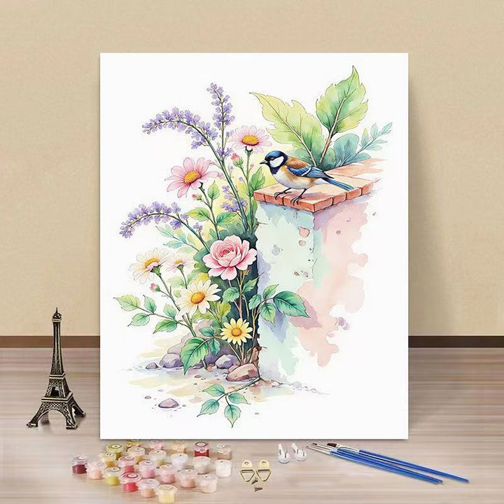 DIY Wasserlilie und Eisvogel Malen nach Zahlen Kunstset Karnz