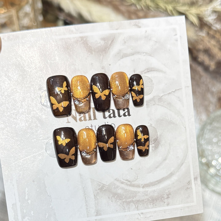 Dekoratives Schmetterling Nagelkunst Set Karnz