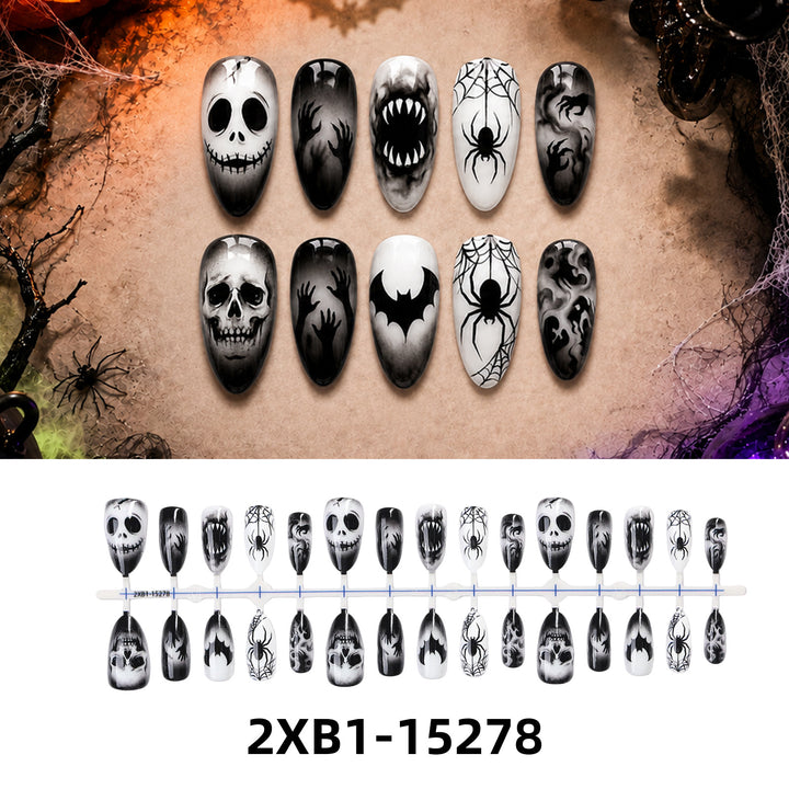 Kunstnagelset mit kreativen Halloween-Motiven Karnz
