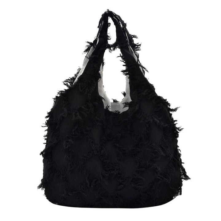 WoFringed Texturierte Schultertasche Karnz