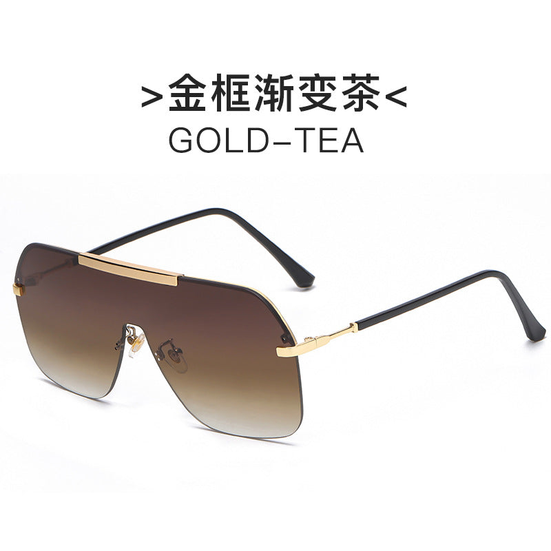 Damen extravagante oversized Sonnenbrille mit futuristischem Design Karnz