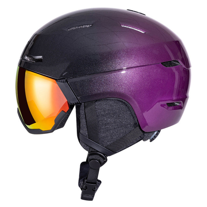Skihelm mit integriertem Visier Karnz
