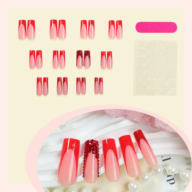 Premium anpassbares Press-On Nagelset Karnz