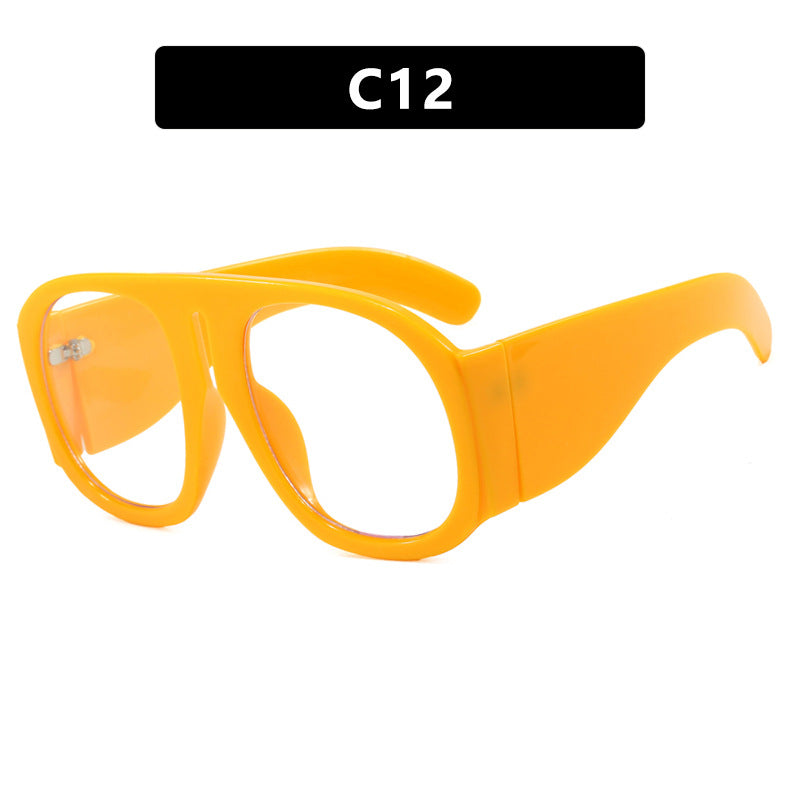 Damen oversized Sonnenbrille mit breitem Rahmen und hoher UV-Schutz Karnz