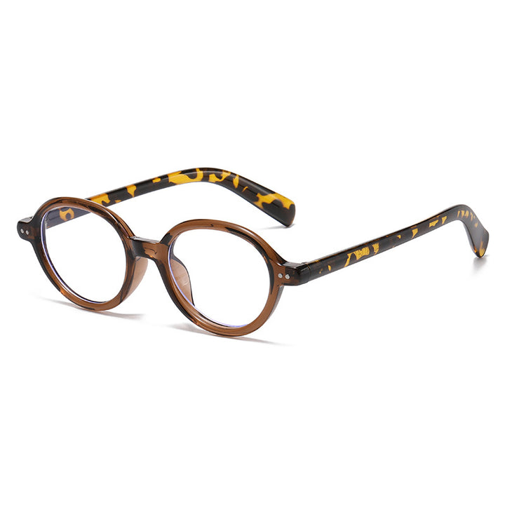 Retro-inspirierte klare Rahmenbrille