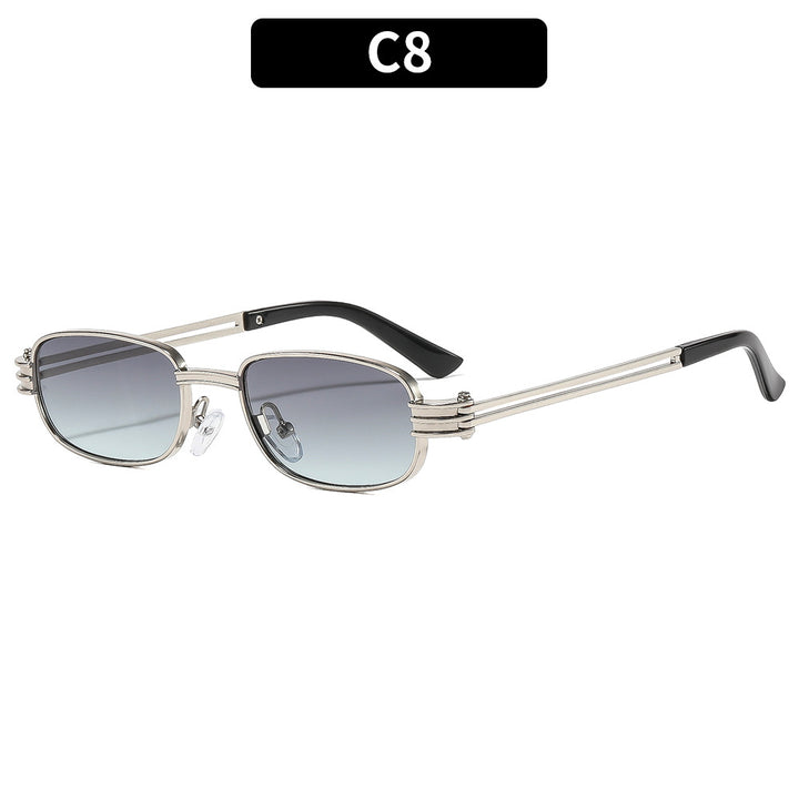 Upscale rechteckige Rahmen Sonnenbrille