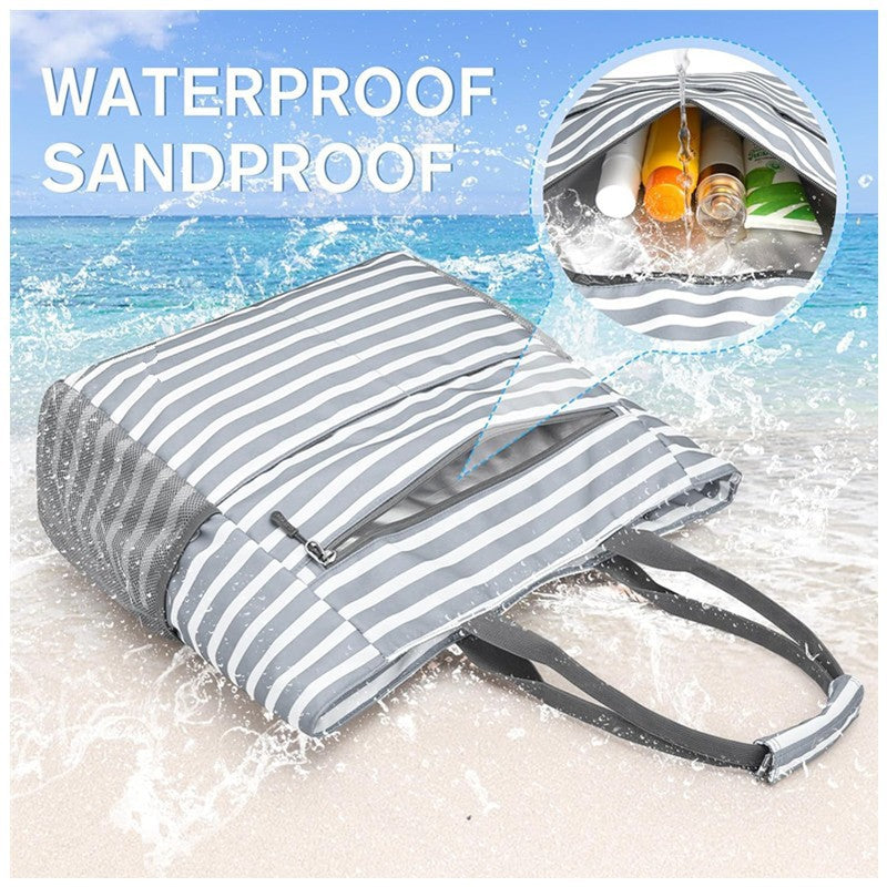 Geräumige Strandtasche mit Mehreren Fächern Karnz