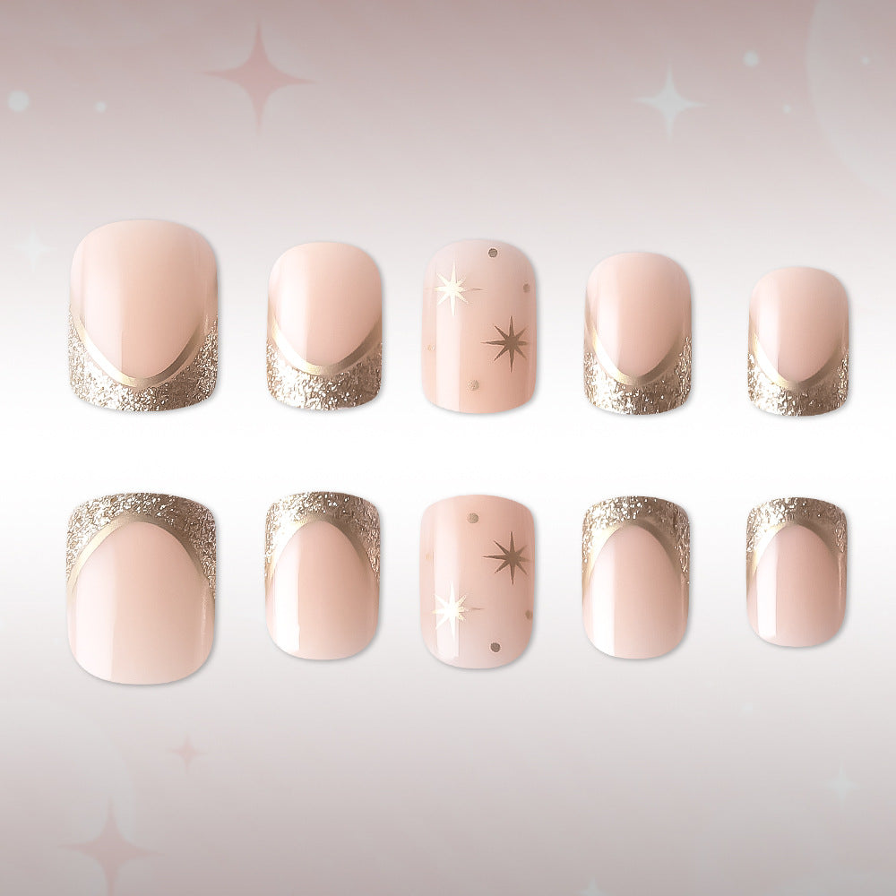 Luxuriöses, mit Sternen verziertes Nagelkunst-Set Karnz