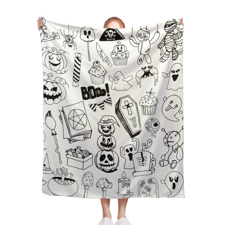 Halloween-Themen Fleece-Decke Karnz
