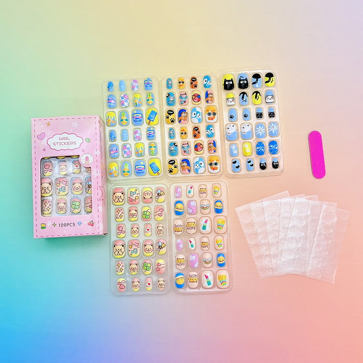 Kreatives Cartoon Nagelkunst Aufkleber Set Karnz