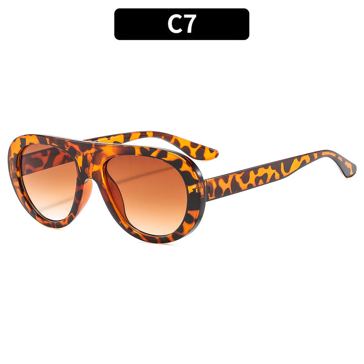 Eleganter Look Stilvolle Retro-inspirierte Schild Sonnenbrille
