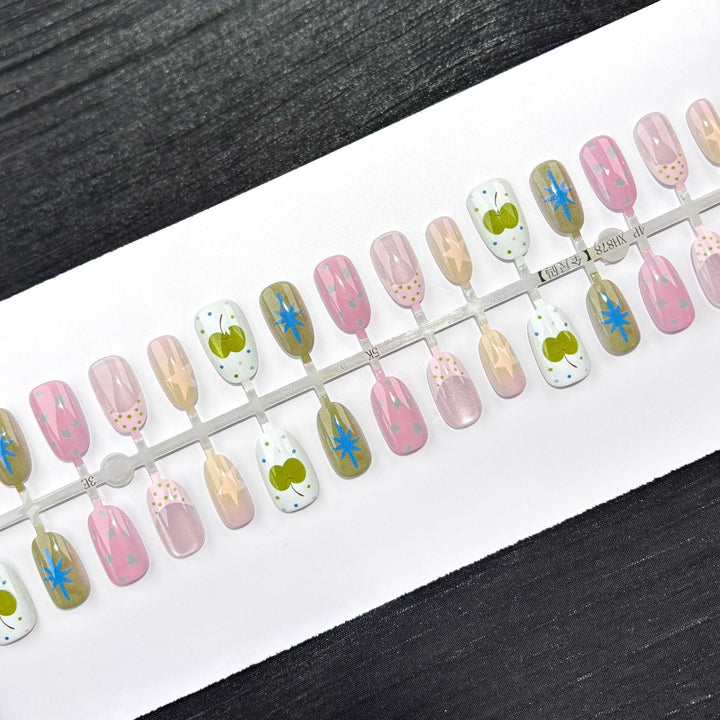 Verspielt Entworfen Press-On Nagelset