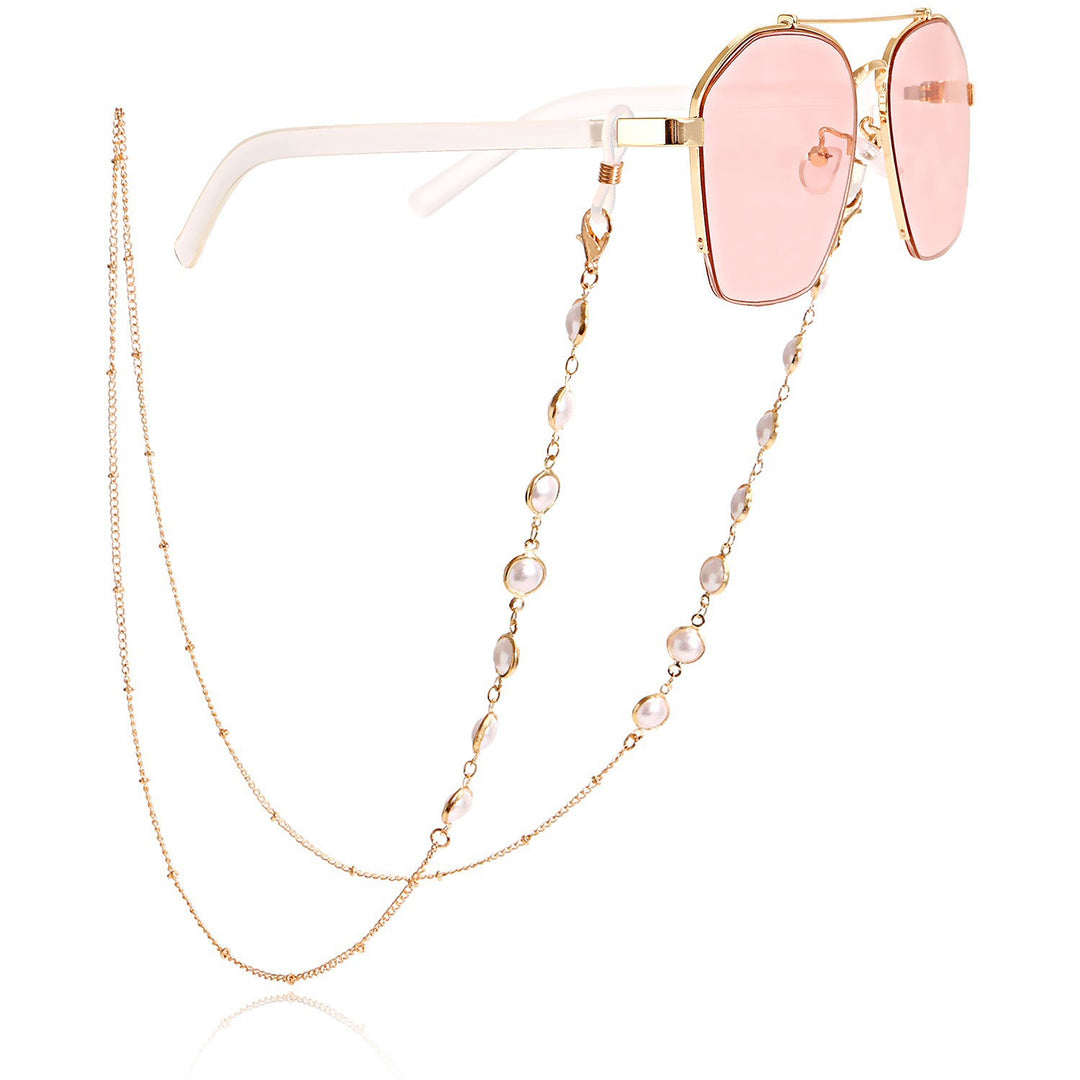 Stilvolle Sonnenbrille mit dekorativer Kette Karnz
